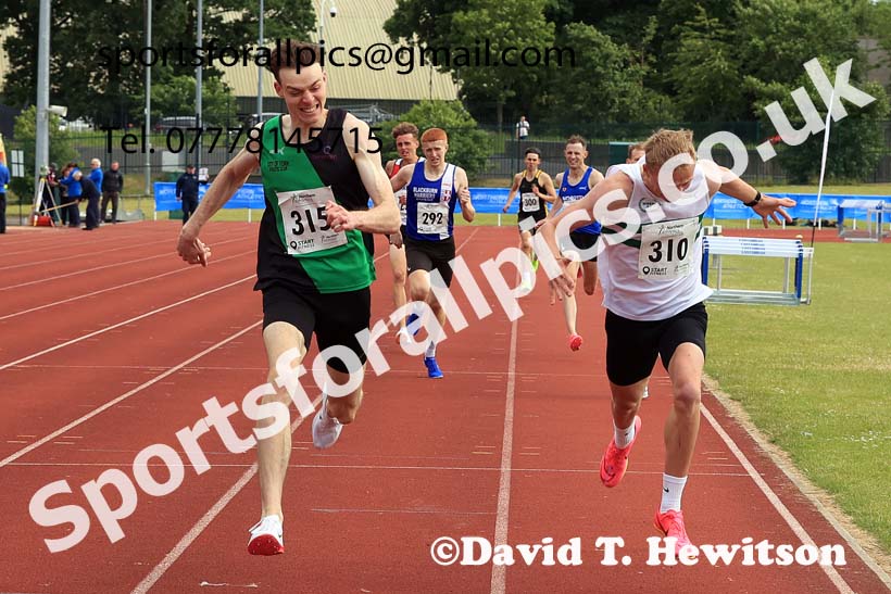 Senior Mens 800 metres, 2024 Northern Senior and Under-20s Track and Field Champs, Middlesbrough.  Photo: David T. Hewitson/Sports for All Pics